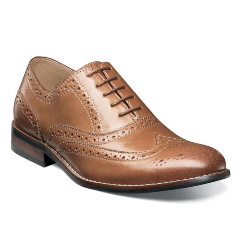 Leather Nunn Bush TJ Wingtip Oxford Dress Shoes